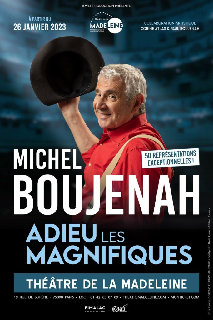 Affiche spectacle Michel Boujenah