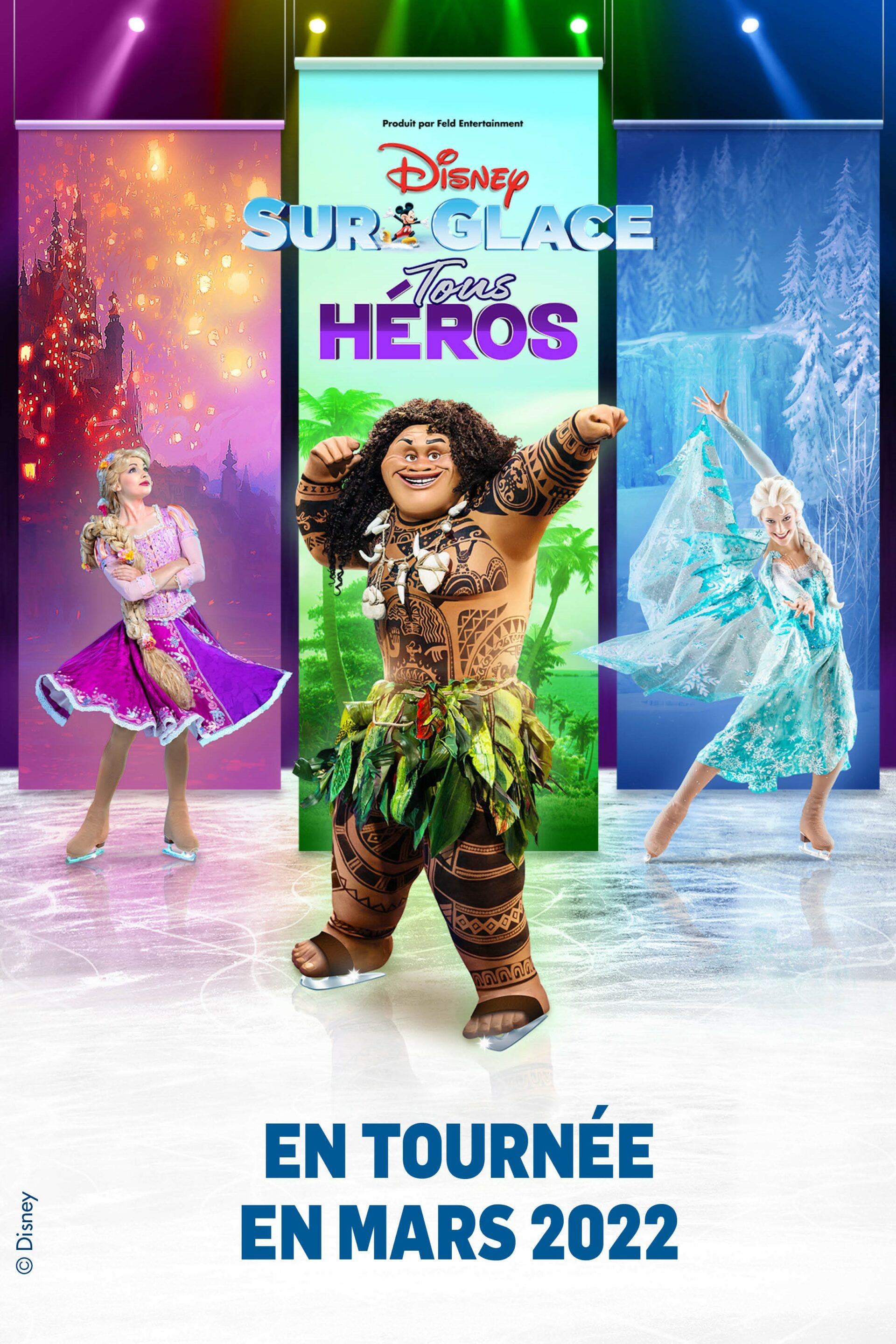 Disney sur glace affiche tournée