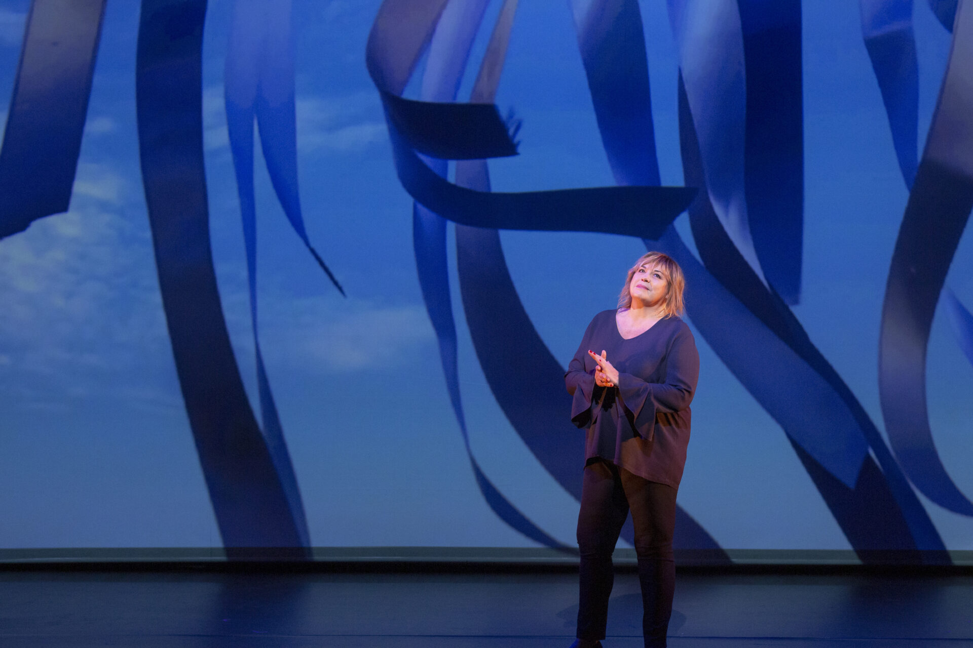 Michèle Bernier, spectacle "Vive demain!", mis en scène Marie-Pascale Osterrieth
