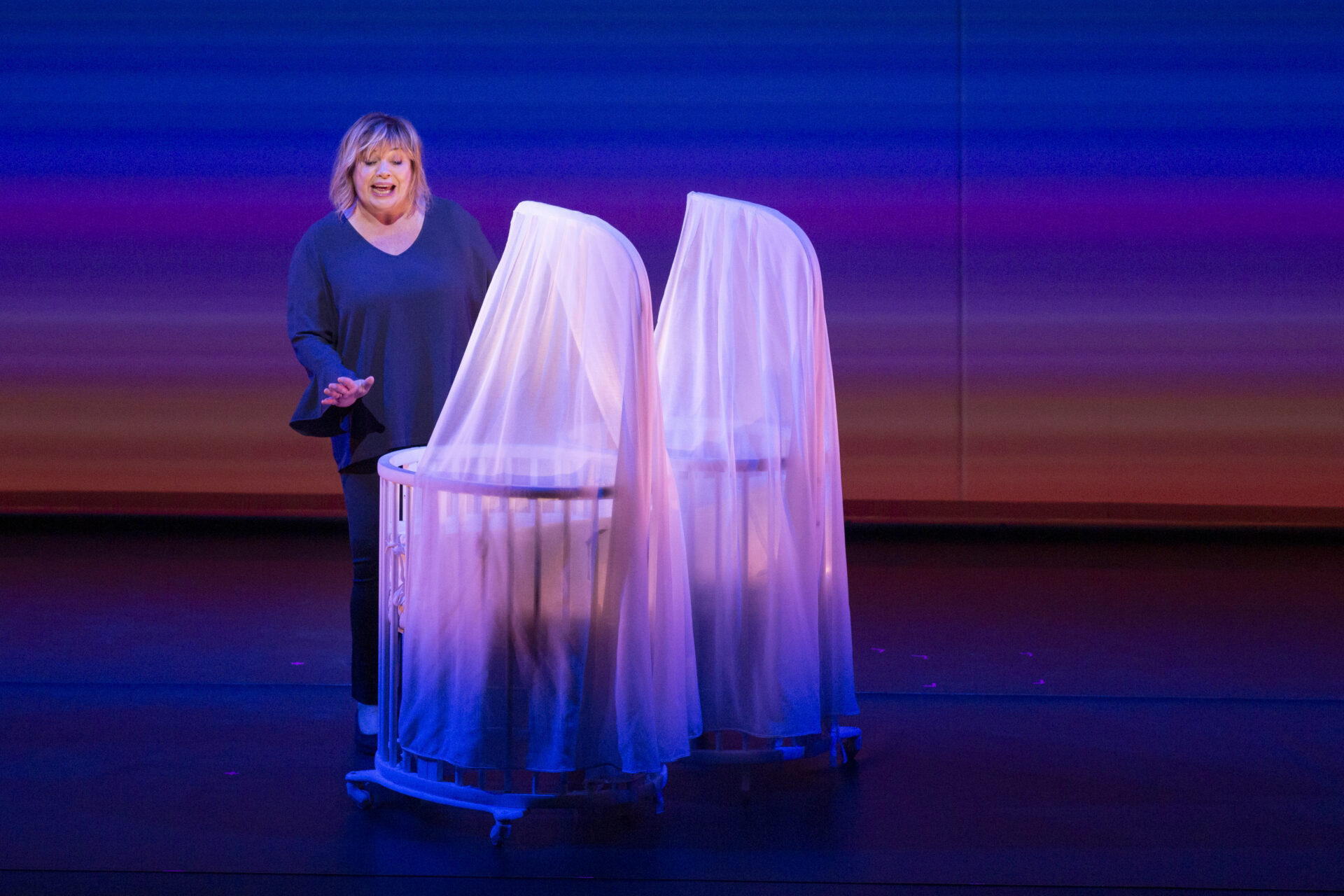 Michèle Bernier, spectacle "Vive demain!", mis en scène Marie-Pascale Osterrieth