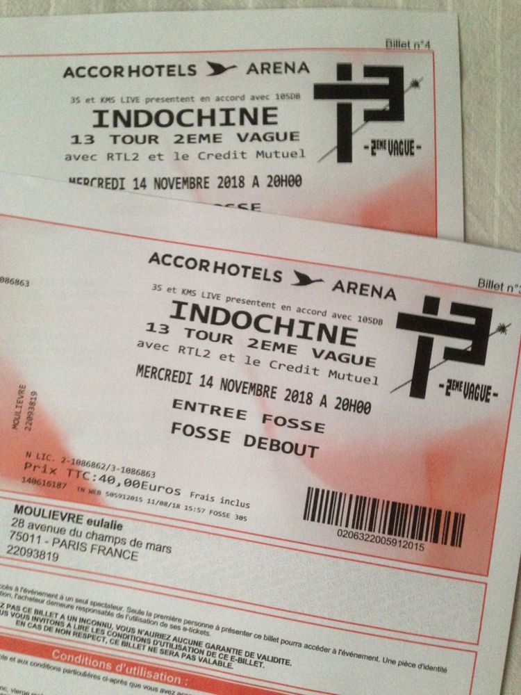 tickets indochine