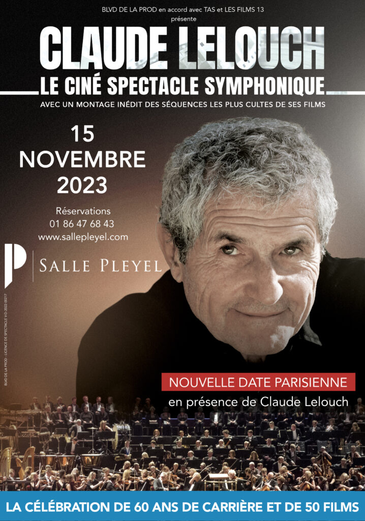 Affiche Claude Lellouche Ciné concert